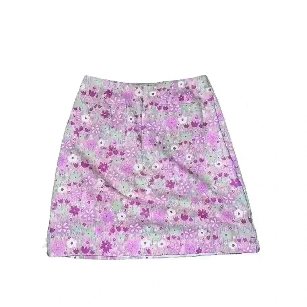 Vgt rare LILLY PULITZER Mini  Skirt Bow size 4 Dopamine Boho